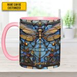 Love Dragonfly - Personalized Dragonfly Accent Mug