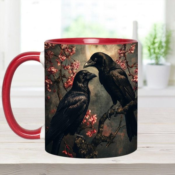 Personalized Raven Couple Accent Mug