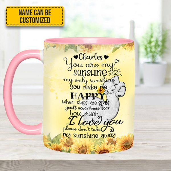 You'Re My Sunshine Elephant - Personalized Accent Mug