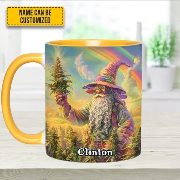 Personalized Whimsical Wizard Weed Accent  Mug
