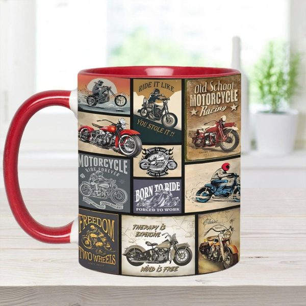 Backroad Memories Vintage Motorcycle Accent Mug