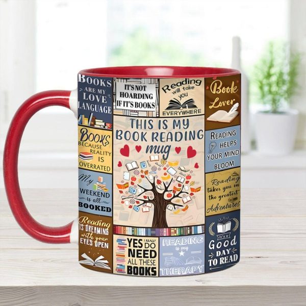 This Is My Book Reading Mug - Accent Mug