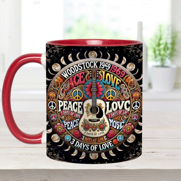 Peace Music - Personalized Hippie Accent Mug