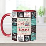 Girl Loves Books Accent Mug