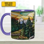 Personalized Mountains Accent Mug