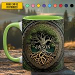 Personalized Celtic Tree Of Life Accent Mug
