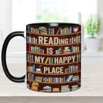Reading Is My Happy Place - Book Accent Mug