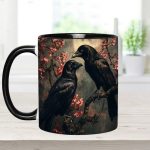 Personalized Raven Couple Accent Mug