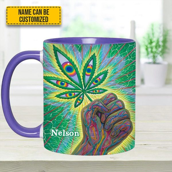 Psychedelic Power - Personalized Weed Accent Mug