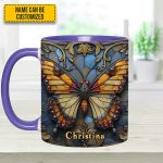 Butterfly Accent Mug - Personalized Accent Mug