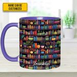 Bookish Floral - Personalized Accent Mug