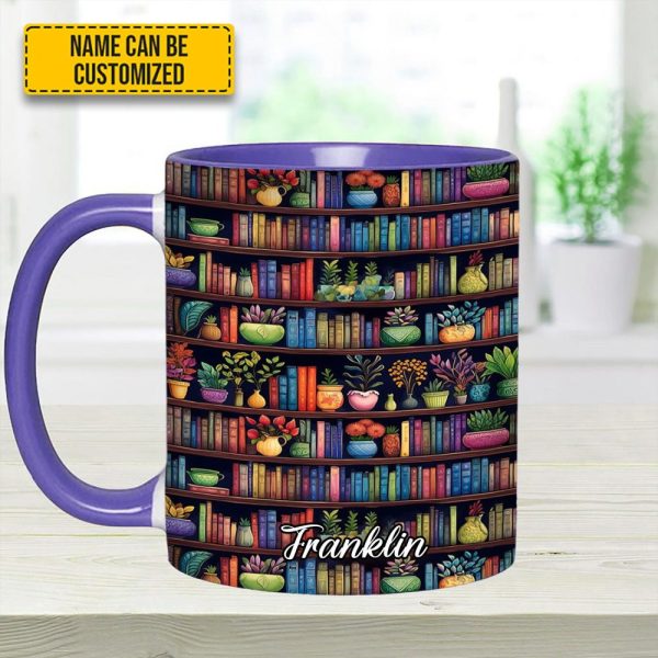 Bookish Floral - Personalized Accent Mug