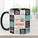 Girl Loves Books Accent Mug