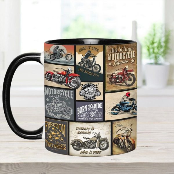 Backroad Memories Vintage Motorcycle Accent Mug