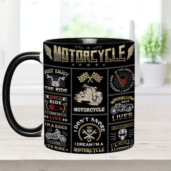 Vintage Motorcycle Collection Accent Mug