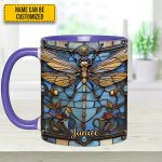 Love Dragonfly - Personalized Dragonfly Accent Mug