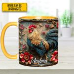 Vintage Rooster – Personalized Chicken Accent Mug