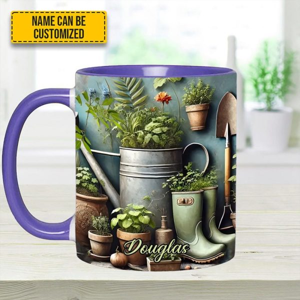 Garden Plant  - Personalized Gardening Accent Mug