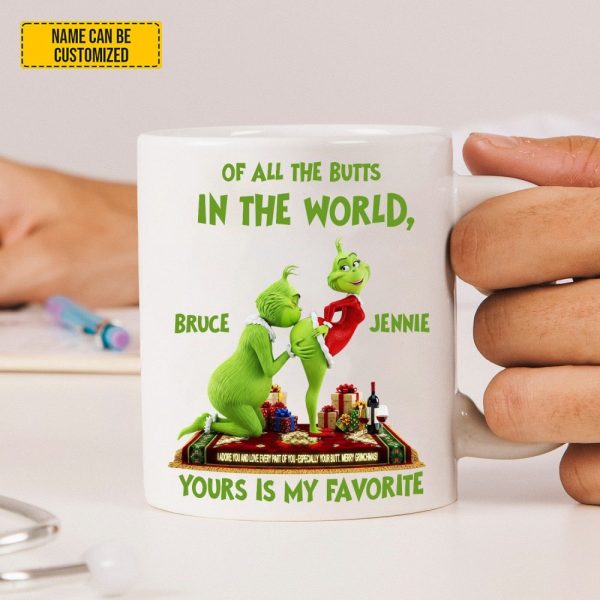 Personalized Funny Green Couple Mug