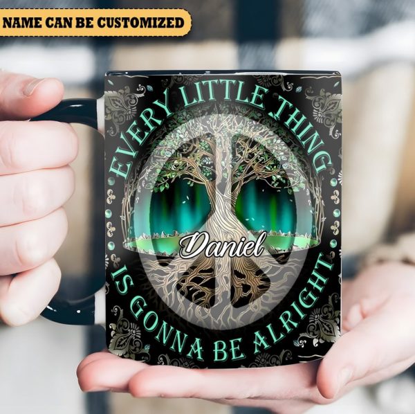 Tree Of Life Every Little Thing - Personalized Hippie Accent Mug