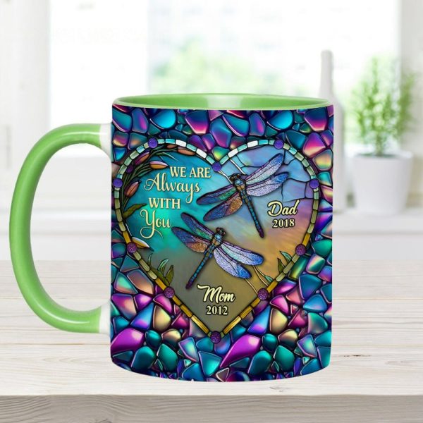 Dragonfly I'M Always With You - Personalized Memorial Accent Mug