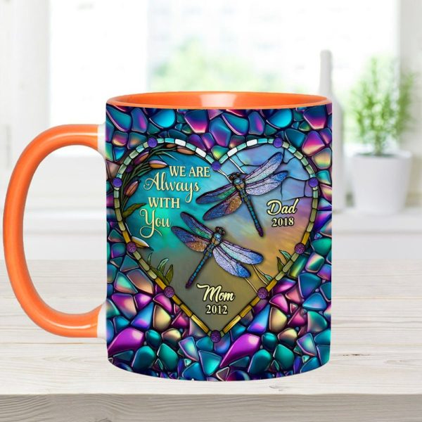 Dragonfly I'M Always With You - Personalized Memorial Accent Mug