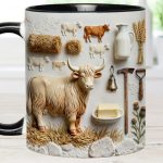 Highland Cows - Personalized Cow Accent Mug