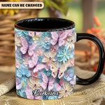 Butterfly Accent Mug - Personalized Accent Mug