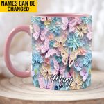 Butterfly Accent Mug - Personalized Accent Mug