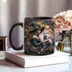 A Witch And Her Black Cat - Personalized Witch Accent Mug
