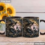 A Witch And Her Black Cat - Personalized Witch Accent Mug