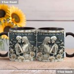 Till Death Do Us Part - Personalized Skull Accent Mug