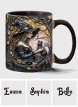A Witch And Her Black Cat - Personalized Witch Accent Mug