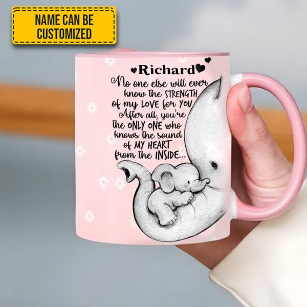 Elephant Mother'S Day - Personalized Accent Mug