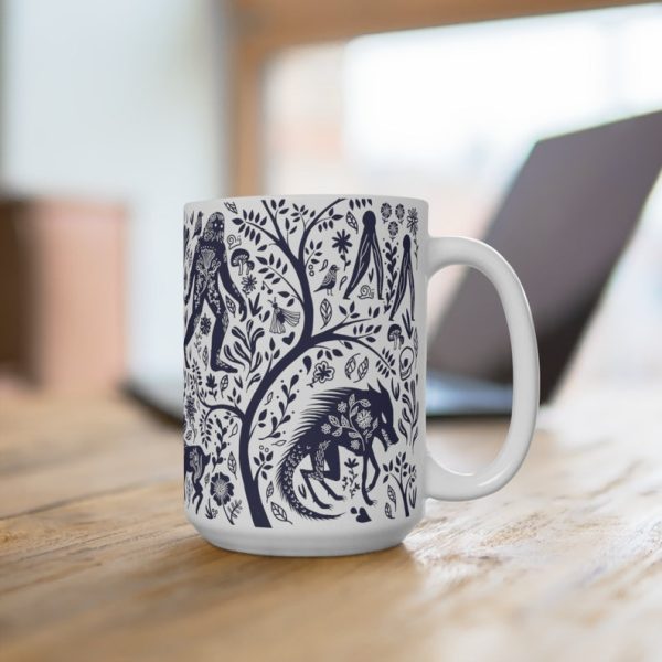 Cryptid Collective – Original Blue Forest Accent Mug