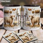 Highland Cows - Personalized Cow Accent Mug