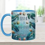Turtle Lovers, Personalized Turtle Accent Mug