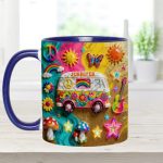 Hippie Souls - Personalized Hippie Accent Mug