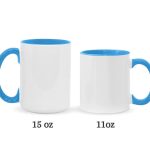 Beach Scene Turle Couple, Personalized Accent Mug
