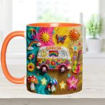 Hippie Souls - Personalized Hippie Accent Mug