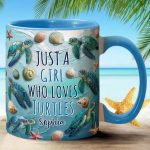 Turtle Lovers, Personalized Turtle Accent Mug