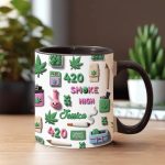 Stoner Chick, Personalized Weed Accent Mug