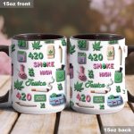 Stoner Chick, Personalized Weed Accent Mug