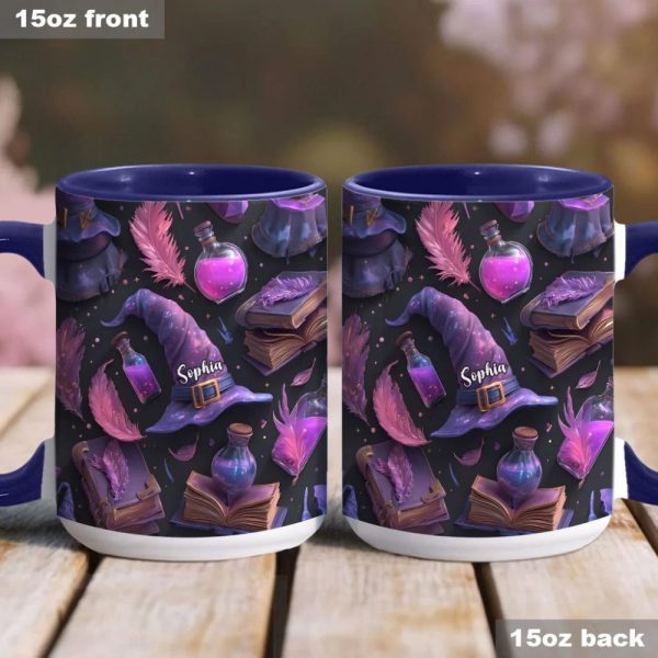 Purple Witch - Personalized Witch Accent Mug