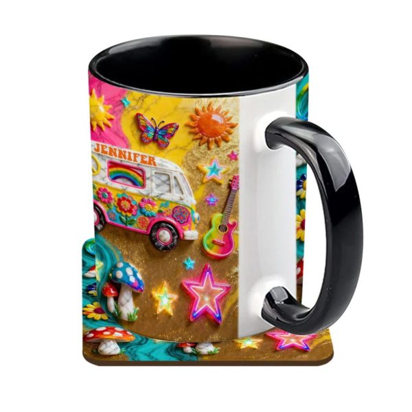Hippie Souls - Personalized Hippie Accent Mug