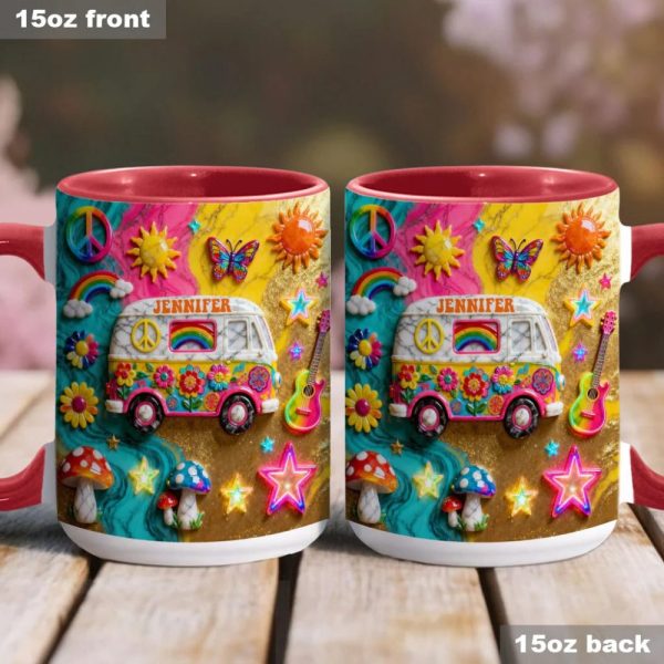 Hippie Souls - Personalized Hippie Accent Mug