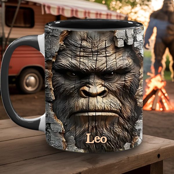 Morning Face – Personalized Funny Bigfoot Accent Mug