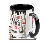 Yes I Really Do Need All These Guitars - Personalized Guitar Accent Mug