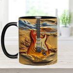 Love Guitar - Personalized Guitar Accent Mug