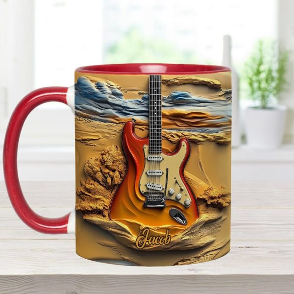 Love Guitar - Personalized Guitar Accent Mug